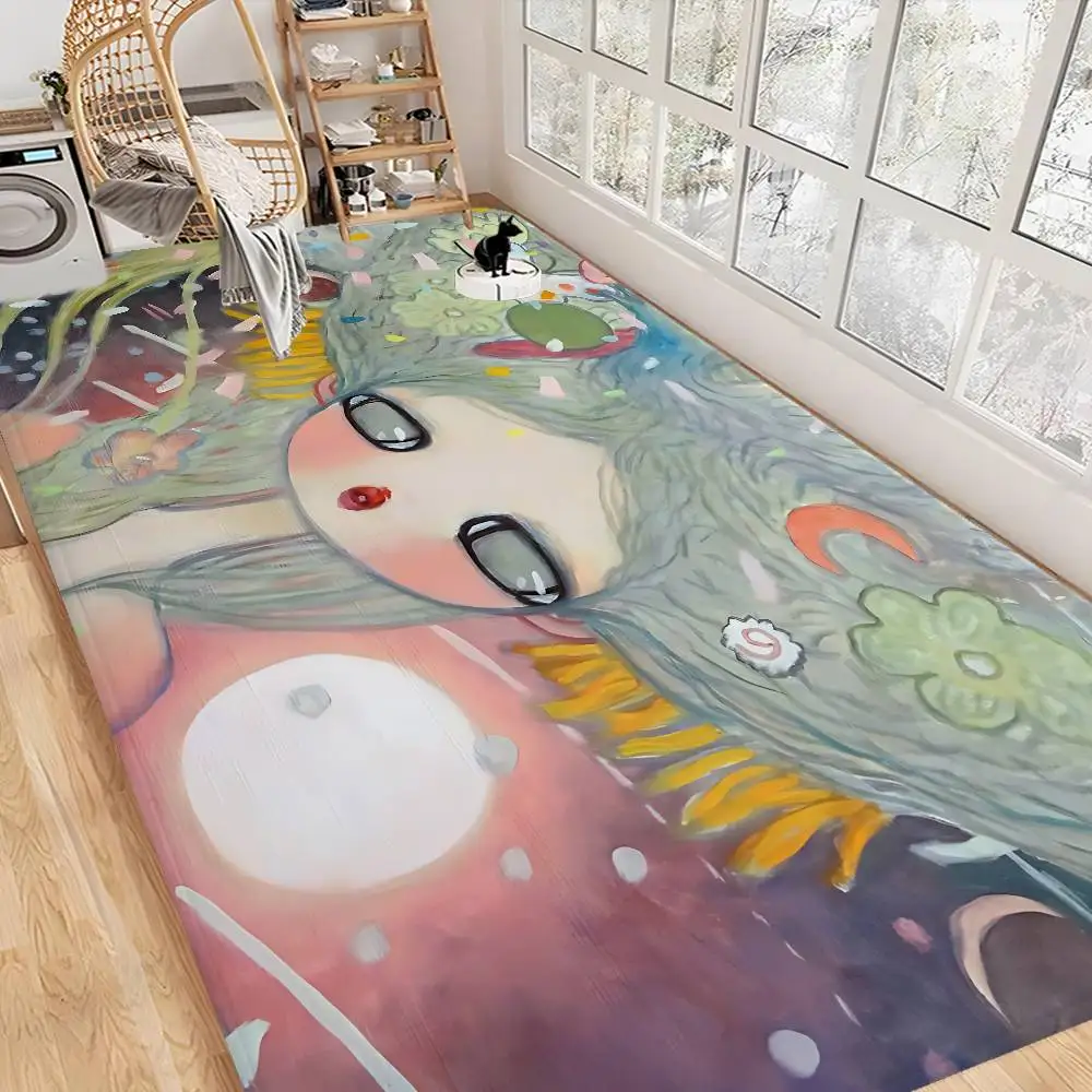 A-Aya T-Takano Art Bathroom Mat Kids Room Bedroom Decoration Balcony Anti-Slip Doormat Living Room Welcome Rug
