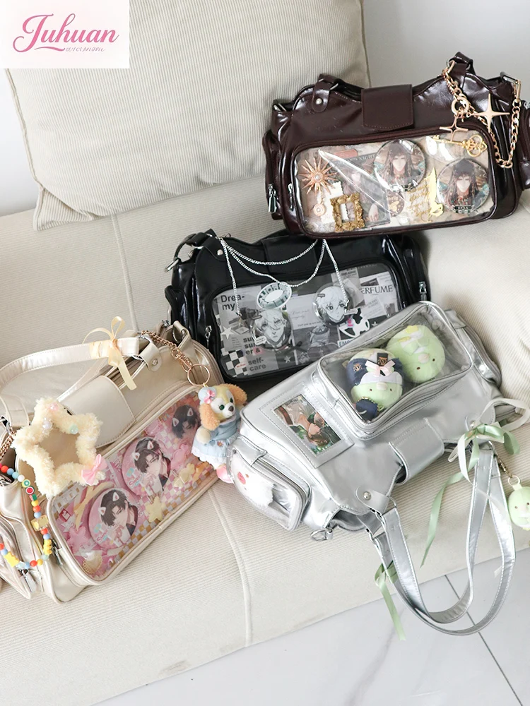 

Japanese original daily versatile women's bag transparent small food bar ltabag two-dimgirls ensional comic show messenger bags
