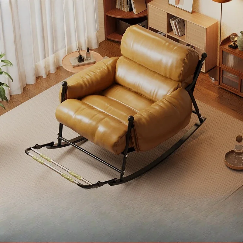 Upgrade Thickened Medieval Jersey Chair Leisure Chair Balcony Single Lazy Sofa Reclining Chair Living Room Sofa