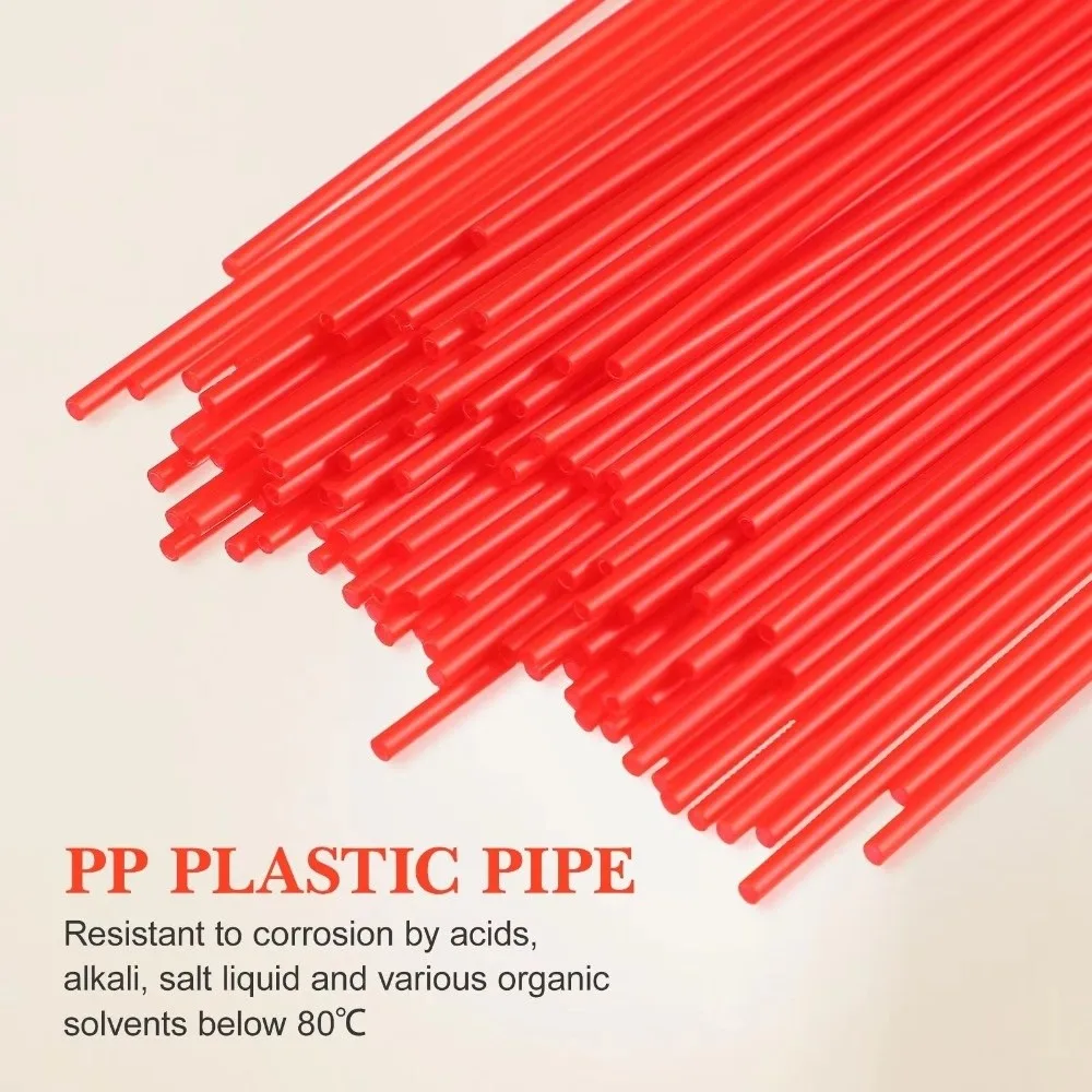 Plastic Tube Spray Can Extension Straw 12cm Length Red Color Extension Straw Extended Replacement Tips Accessories