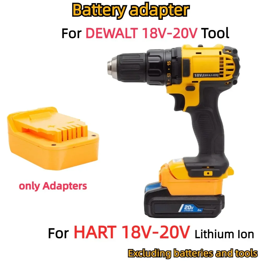 

Adapter/Converter for HART 18V-20V Li-ion Battery TO DeWalt 18V 20V MAX XR DCB Cordless Power Tools Accessory(Only Adapter)