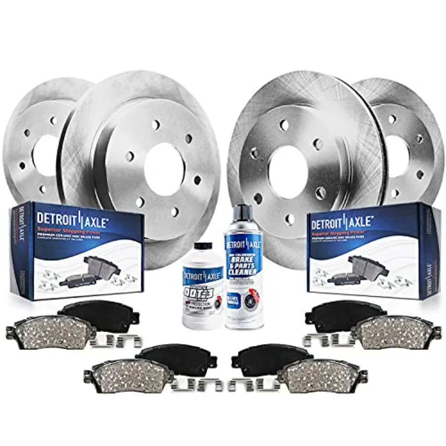 

Front and Rear Disc Brake Kit for Infiniti QX56 Nissan Pathfinder Armada Titan 12.60 Front Rotors 12.58 Rear Rotors Ceramic Bra