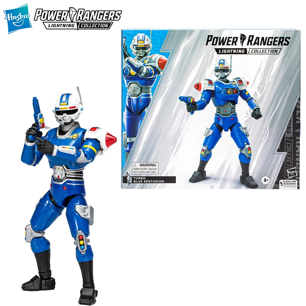 

[In-Stock] Hasbro Power Rangers Lightning Collection Turbo Blue Senturion 15cm Exquisite Action Figure Model Ornament Gift Toys