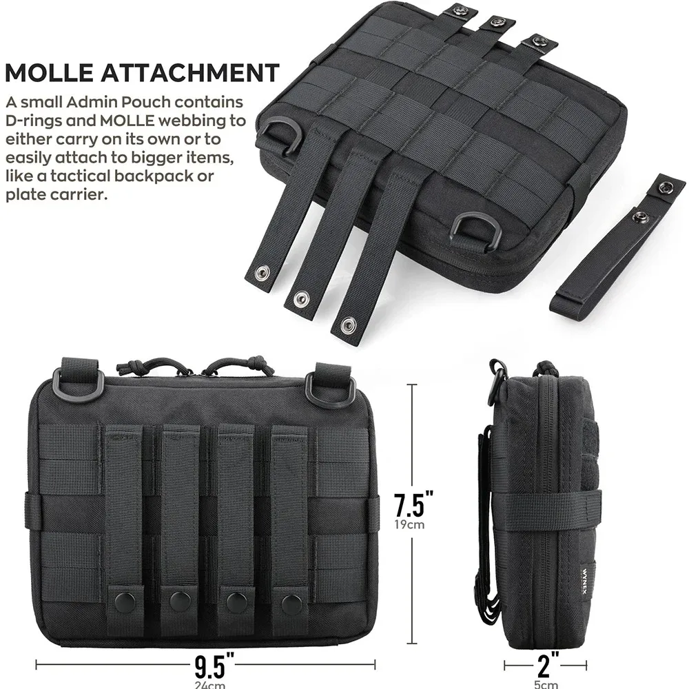 Taktische MOLLE Multifunktionstasche EDC Medizinische Ausrüstungszubehör Kleine Geräte-Organizer-Tasche für Wandern, Jagen, Angeln – Detail 5