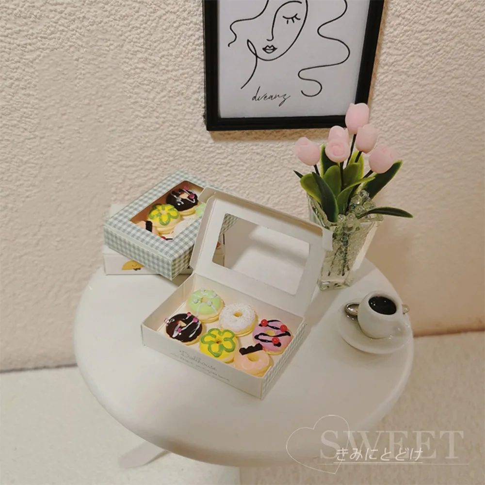 

Cute OB11 Scale Mini Coffee Cup Drink Model Colorful Resin Dollhouse Miniature Food Egg Tart Spoon Doll Dessert Model Set Props