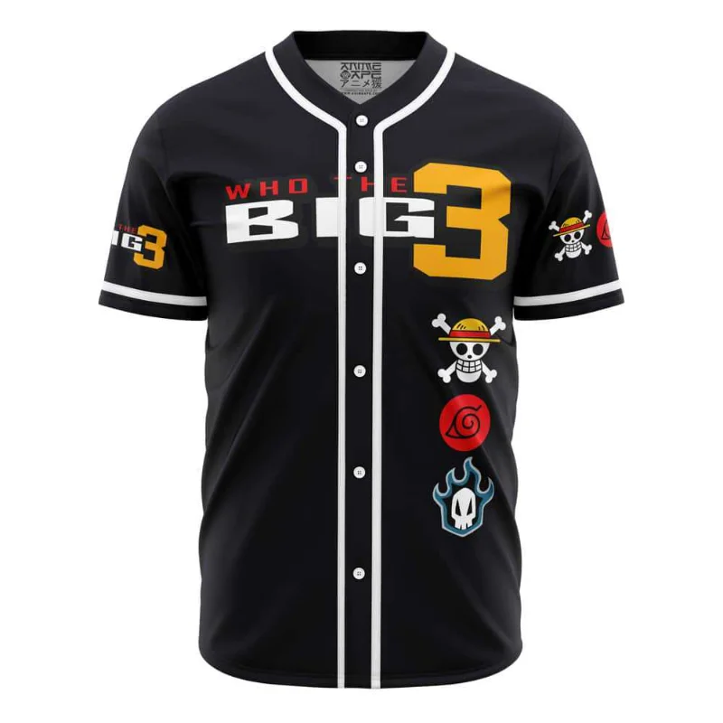

Anime One Piece Naruto Demon Cosplay Short Sleeve T-shirt Baseball Jersey Streetwear Hip Hop Baseball Uniform Casual Sportswear