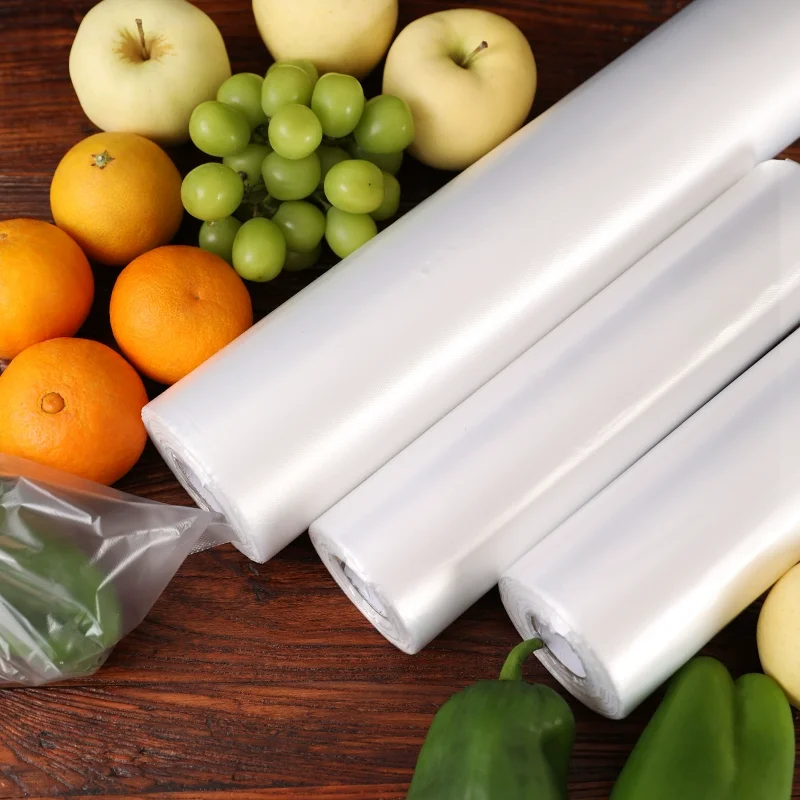 

Eco-Friendly Large Roll Food Fresh Keeping Bag Tear-Up Supermarket Roll-Up Bags for Kitchen Freezer - Kitchen Storage 800g