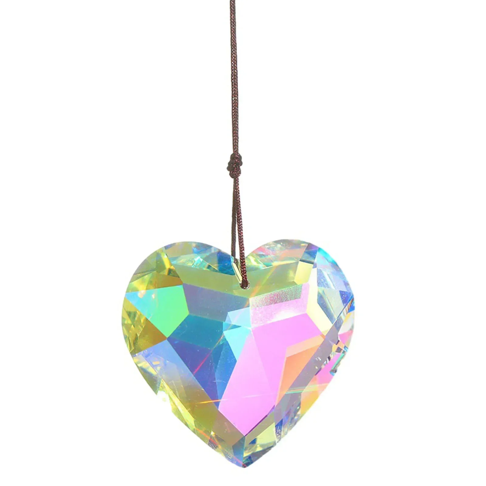 30/45mm Sun Catcher Heart Hanging Pendant Heart Rainbow Maker Crafts For Home Office Garden Decoration