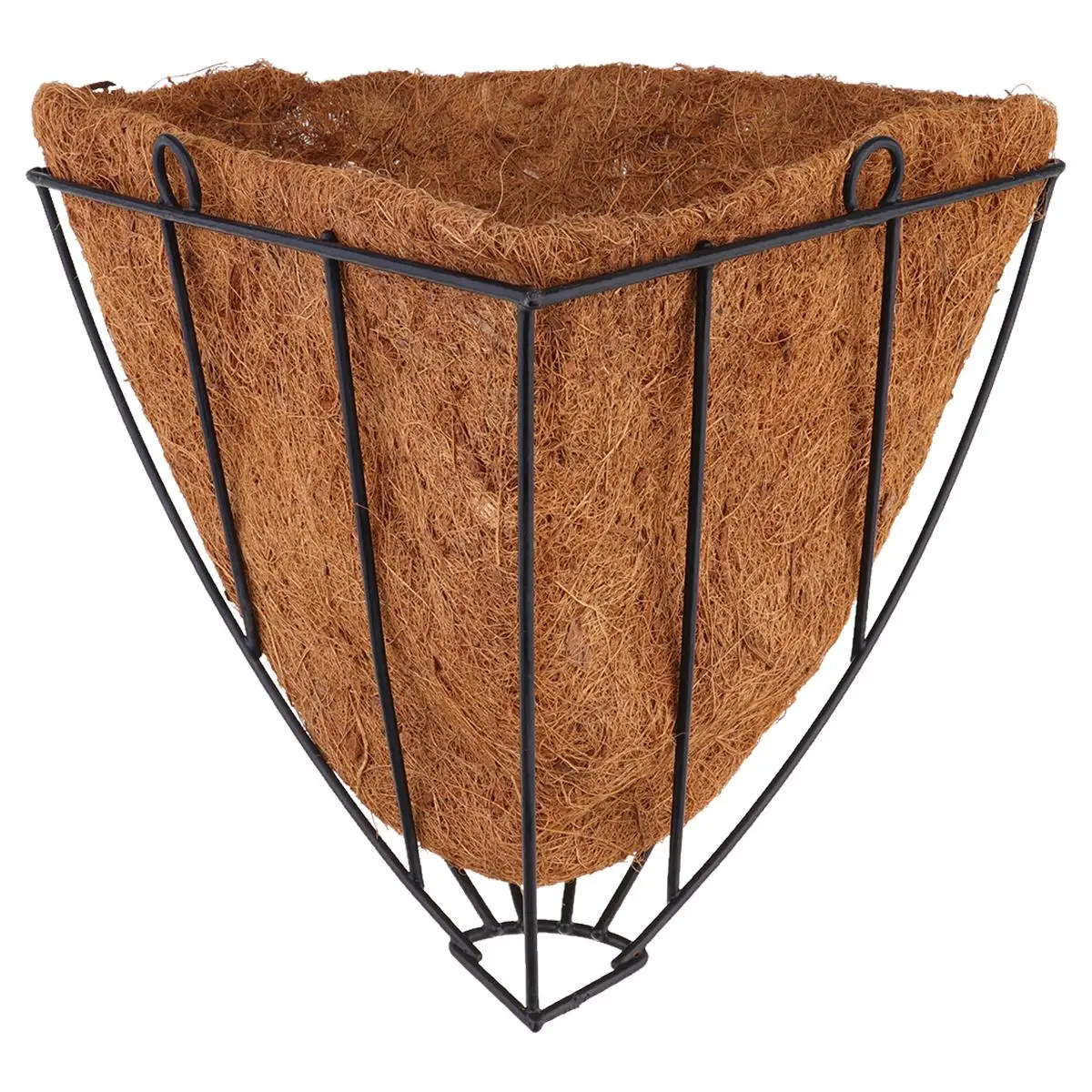 

Coconut Palm Liner Metal Hanging Basket Plant Pot Holder Flowerpot Wall Baskets Home Garden Balcony Decoration