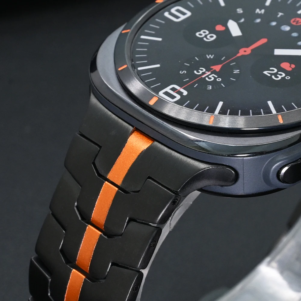 التيتانيوم الفاخرة الفرقة لساعة سامسونج جالاكسي الترا 2025 47 مللي متر سوار معدني الأعمال حزام لسامسونج غالاكسي الترا 2024 كوريا #4