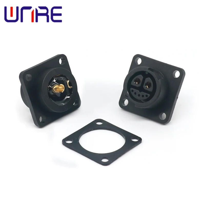 M19-2+0 Male Female Lithium Battery Connector 500V AC Shared Bicycles Electric Scooters Charging Energy Storage Connector Plug
