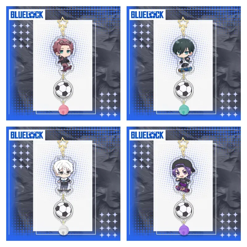 Anime BLUE LOCK Figure Itoshi Sae Rin Itoshi Nagi Seishiro Mikage Reo Acrylic Keyring Bag Accessories Keychains Fans Gifts