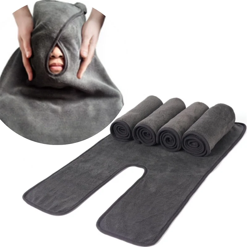 U-förmiges Beauty-Handtuch – schnell trocknendes Gesichtshandtuch aus ultrafeiner Faser, superweich, sehr saugfähig für den Verwendung in der Salon-Spa-Massage und Hautpflege – Detail 10