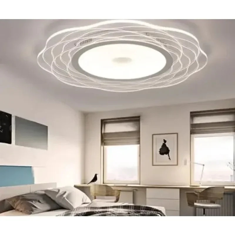 Ultra-thin Led Ceiling Lamp Living Room Simple Modern Creative Personality Atmosphere Bedroom Lamps Stepless Dimming