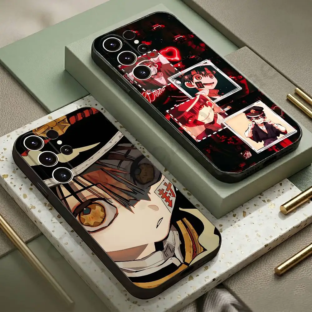 Anime Toilet Bound Hanako Kun Phone Case For Samsung S20,21,22,23,24,25,26 Ultra,Plus,Lite,FE,Black Soft Case