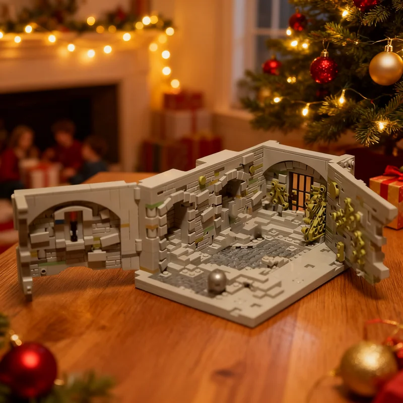 1138pcs MOC Dark Souls Oscar's Room Model Building Blocks Construction Toy Christmas Gift Art Birthday Assemble Creative DIY