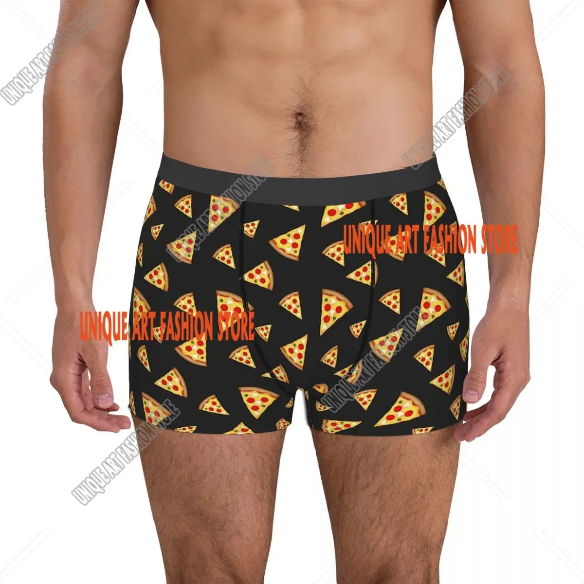 Cool And Fun Pizza Slices Underpants Cotton Panties Male Underwear Ventilate Shorts Boxer Briefs