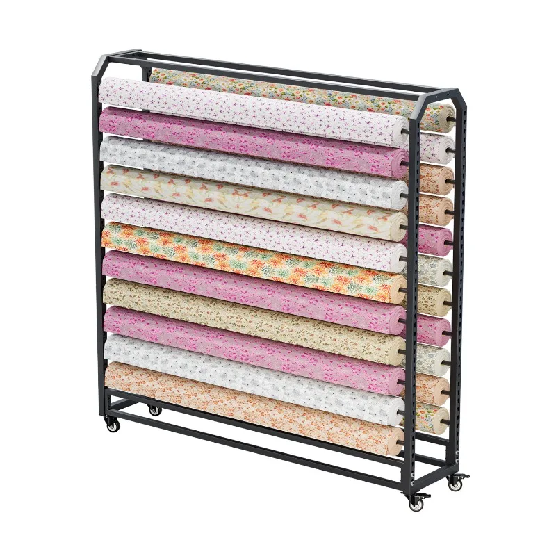 Stoff-Präsentationsständer, herausnehmbares Regal, Farbkarten-Präsentationshalter, Textil-Präsentationsständer, einfarbiger Tischdecken-Aufbewahrungsständer