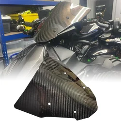 Motorcycle Windshield Windscreen For Kawasaki ZH2 2020 2021 2022 2023 2024 Z H2 Accessories Screen Deflector Meter Cover Carbon