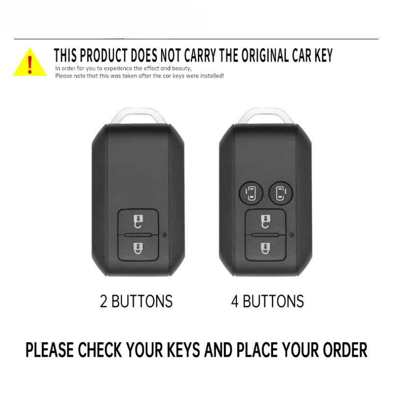 Racing Style Metal Car Key case fob cover for Suzuki Swift Wagon R Jimny Sierra Spacia Ertiga Keychain Accessories