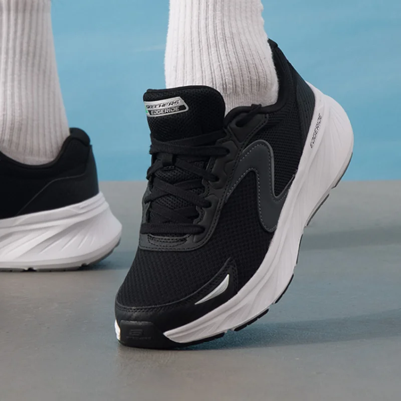 Skechers men's new spring - summer mesh running shoes Shock - absorbing wear-resistant breathable light&elastic Model232838-BLK