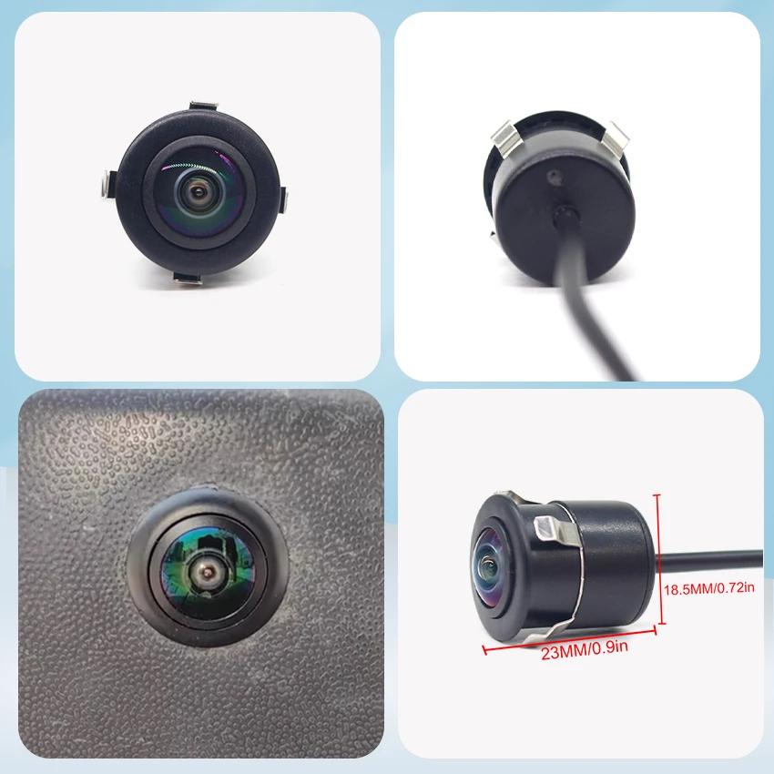 AHD 1080P Car Dynamic Rear View Camera Car Reversing 170° Fisheye Lens Night Vision Waterproof HD Switchable Front View Camera