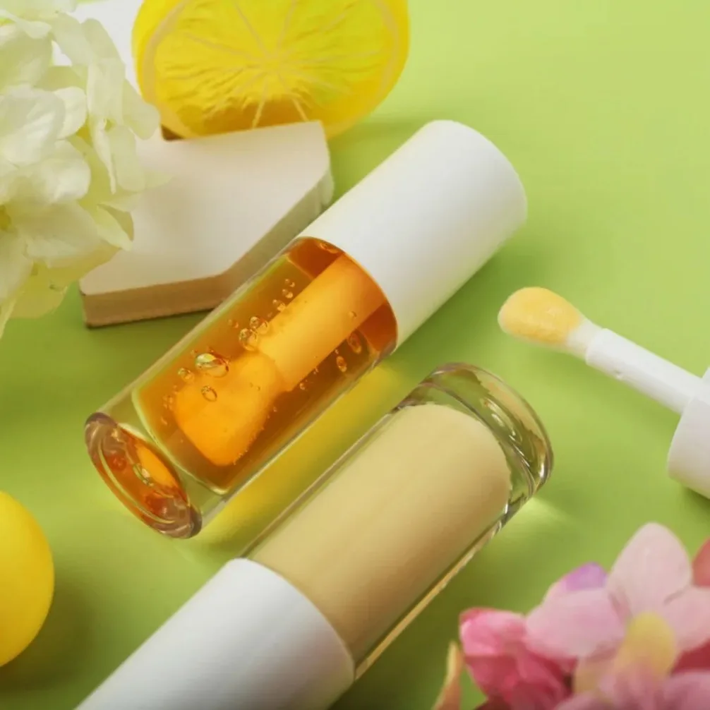 Private Label Vegan Makeup Wholesale 6ml Smooth Butter Lip Gloss Mirror Finish Milk Honey Night Repair Lip Oil