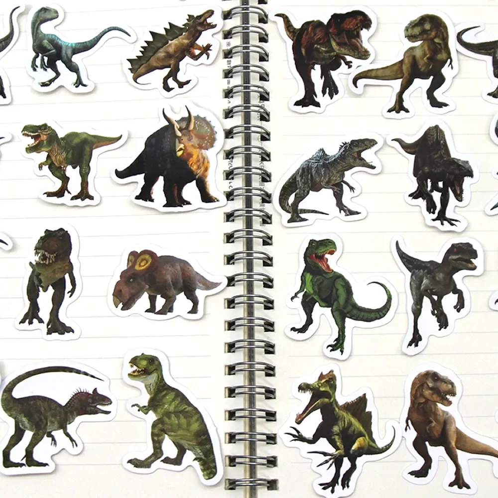 10/50/100pcs Funny Dinosaur Stickers Cartoon Decals Toy Stationery Guitar Phone Bicycle Laptop Luggage Car Graffiti Kids Sticker