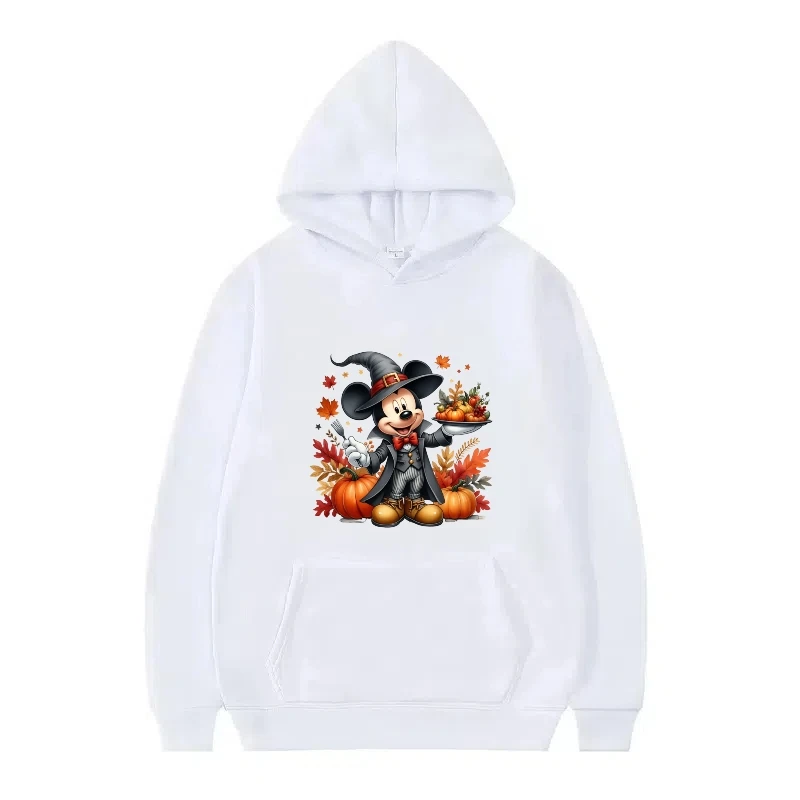 ديزني ميكي ماوس نمط امرأة الصوف فضفاضة الأسود الربيع ملابس علوية غير رسمية البلوفرات السيدات رخيصة هوديس الرجال بلوزات #2