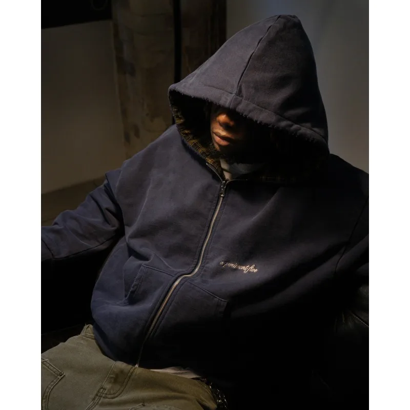 

Толстовка с капюшоном Ins, мужская осенне-зимняя уличная мода, кардиган с капюшоном, толстовка с капюшоном