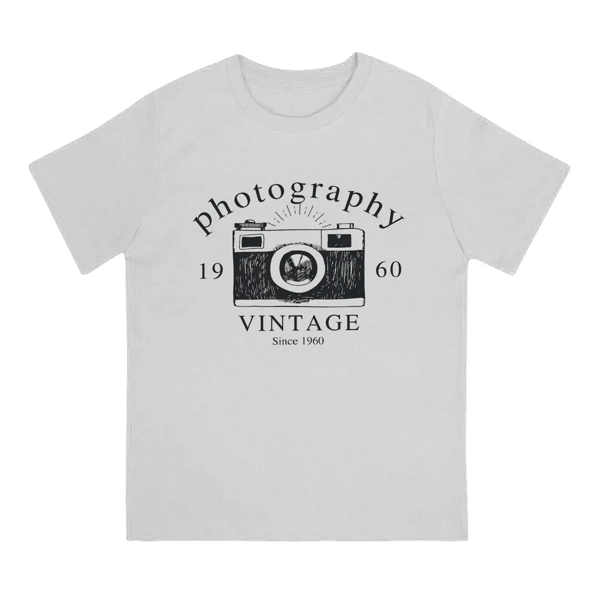 Photography 00047 Premium Scoop Round Collar TShirt Vintage Original Polyester T Shirt Man's Tops