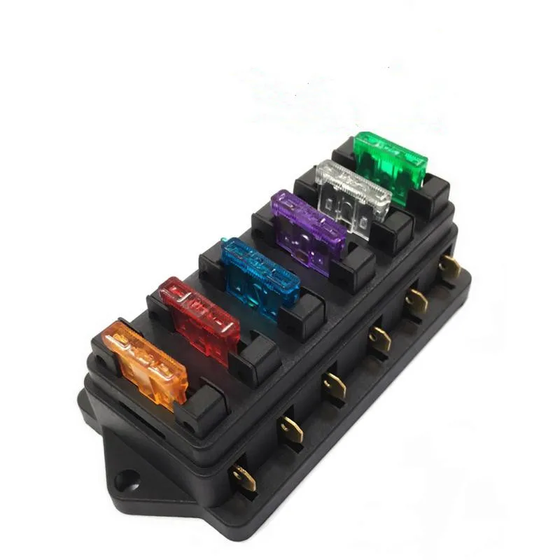 1set Fuse Box Block Fuse Holder Box Car Vehicle Circuit Automotive Blade 4 / 5 / 6 / 8 / 10 / 12 Way for 12V 24V ATO Standard