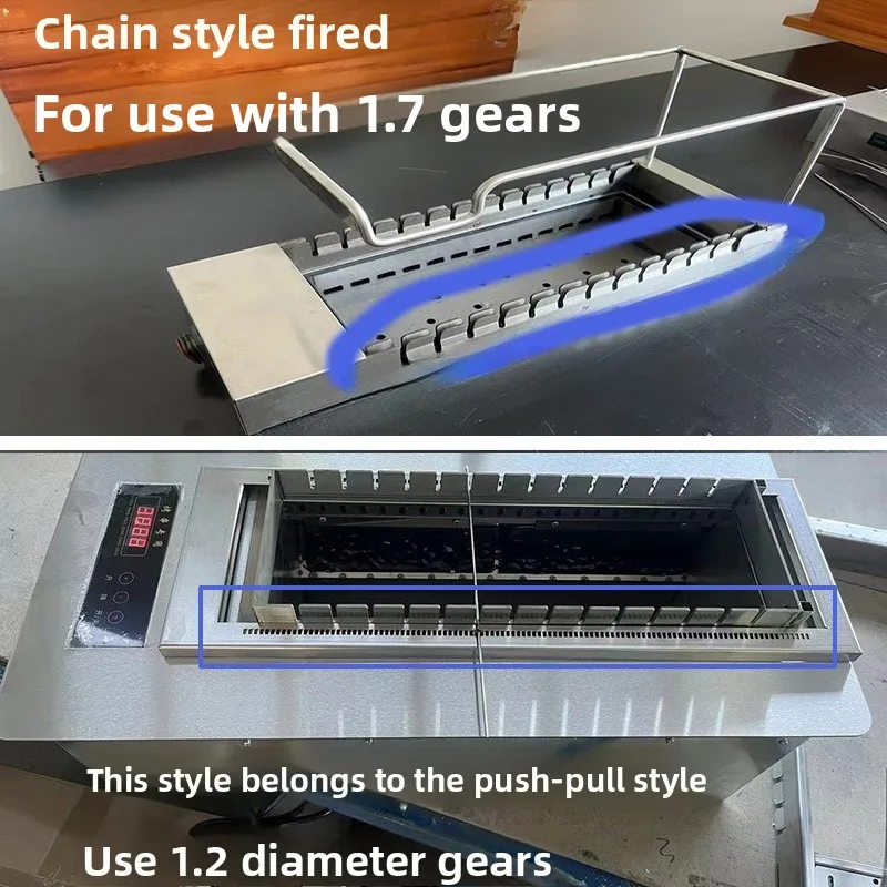 Stainless Steel Rotating Gear BBQ Skewer 29cm Automatic Grill Needle Meat Kebab Accessories Home Outdoor Camping Travel Supplies view 2