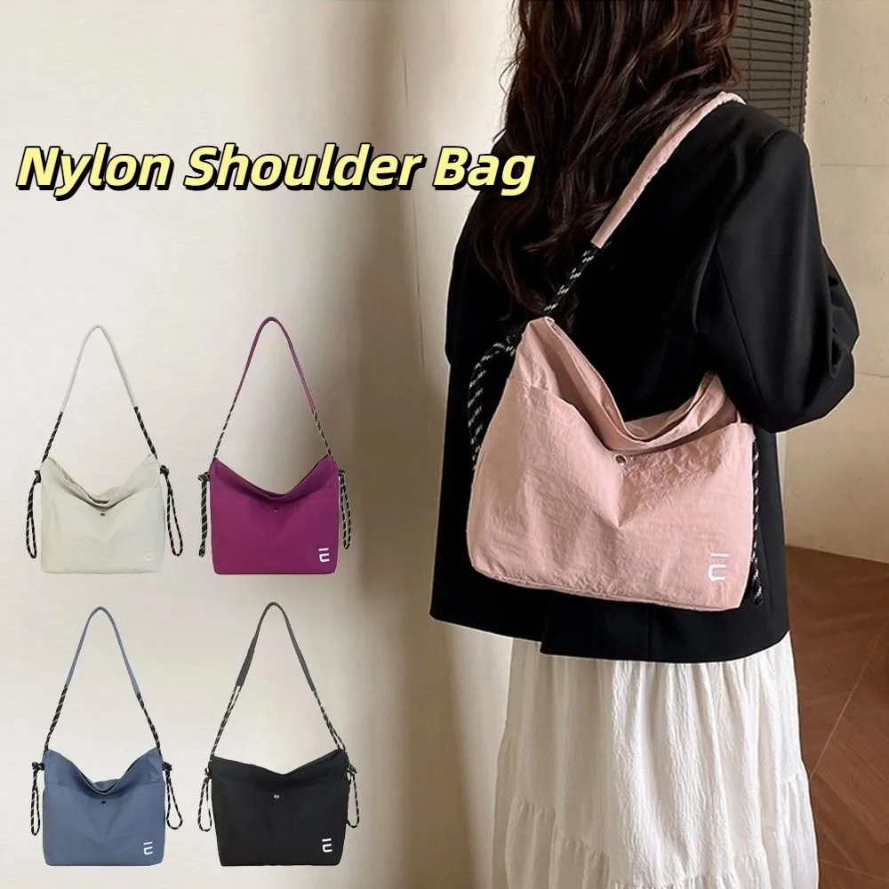 

Ins Style Stylish Light Weight Shoulder Bag Leisure Large Capacity Nylon Messenger Bag Casual Waterproof Women's Handbags Purse