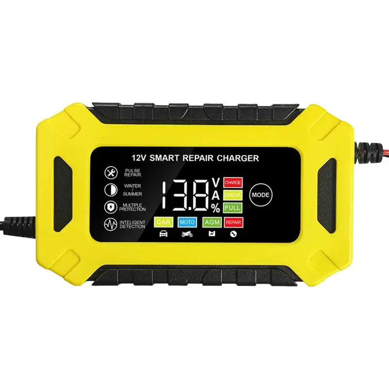 

12v Battery Charger 12V 6A Automotive Battery Maintainer And Desulfator Automatic Smart Charger With Temperature Compensation