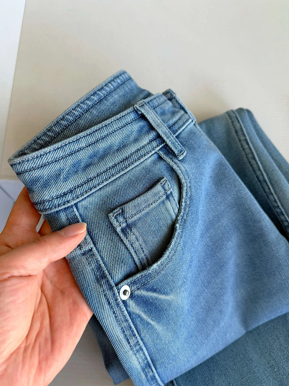 

Slimming Effectiven Ultra Model Pants High Waist Bell Bot Jeans Women's Cotton Stretchy Commute Sle Faionable Denim