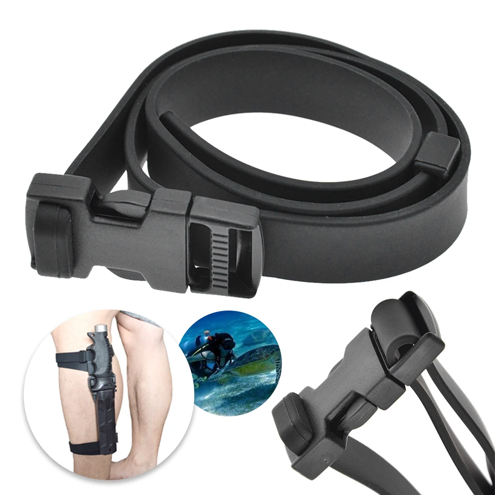 

Rubber Knife Strap Quick Release Snorkeling Replacement Strap Scuba Diving Knife Holder for Outdoor Spearfishing Snorkeling