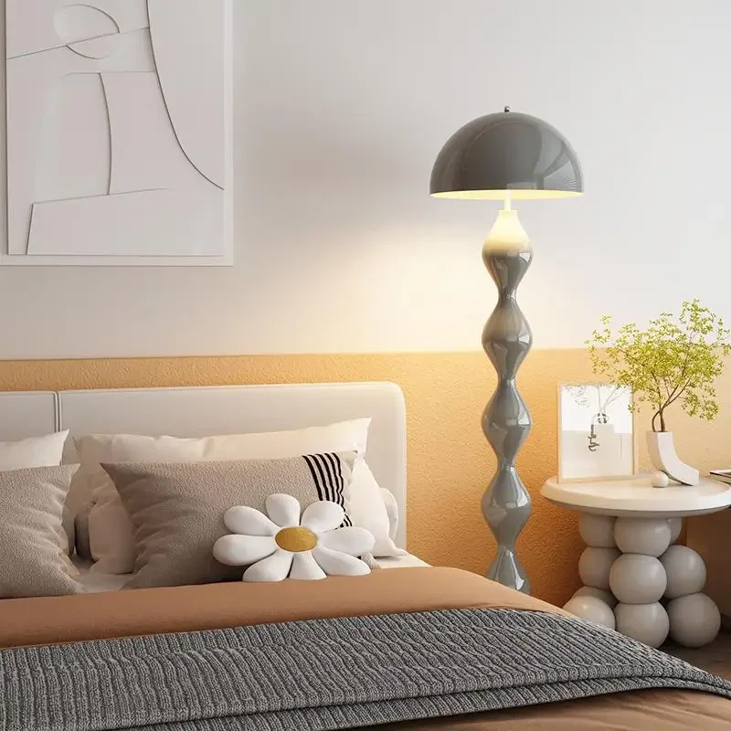 

Modern wabi-sabi wind, cream wind living room study bedroom, atmosphere, medieval decorative floor lamp