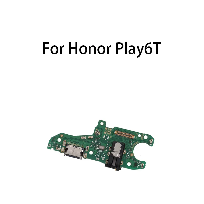 Puerto de carga USB Jack Dock conector jabalí de carga para Honor Play6T