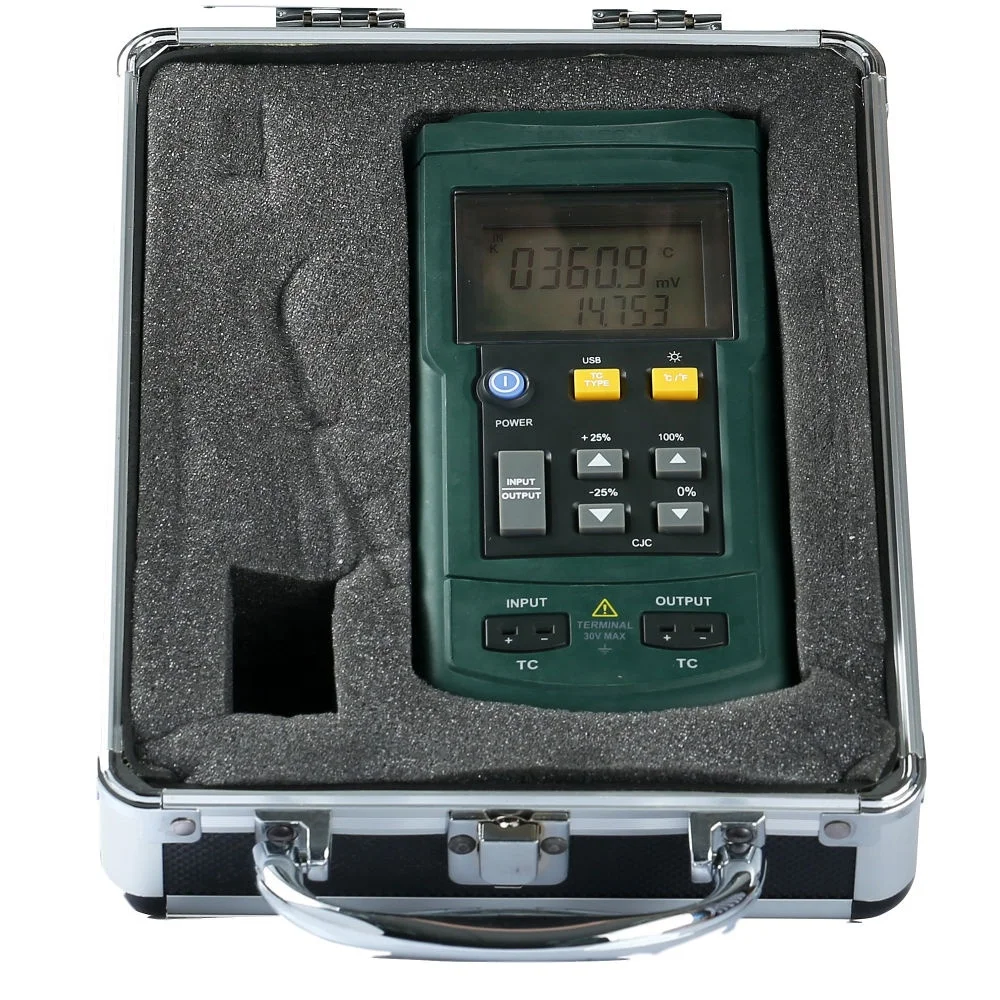 MS7220 thermocouple calibrator with type K,J,E,N thermocouple, MS7220 digital thermocouple calibrator with Simulate output