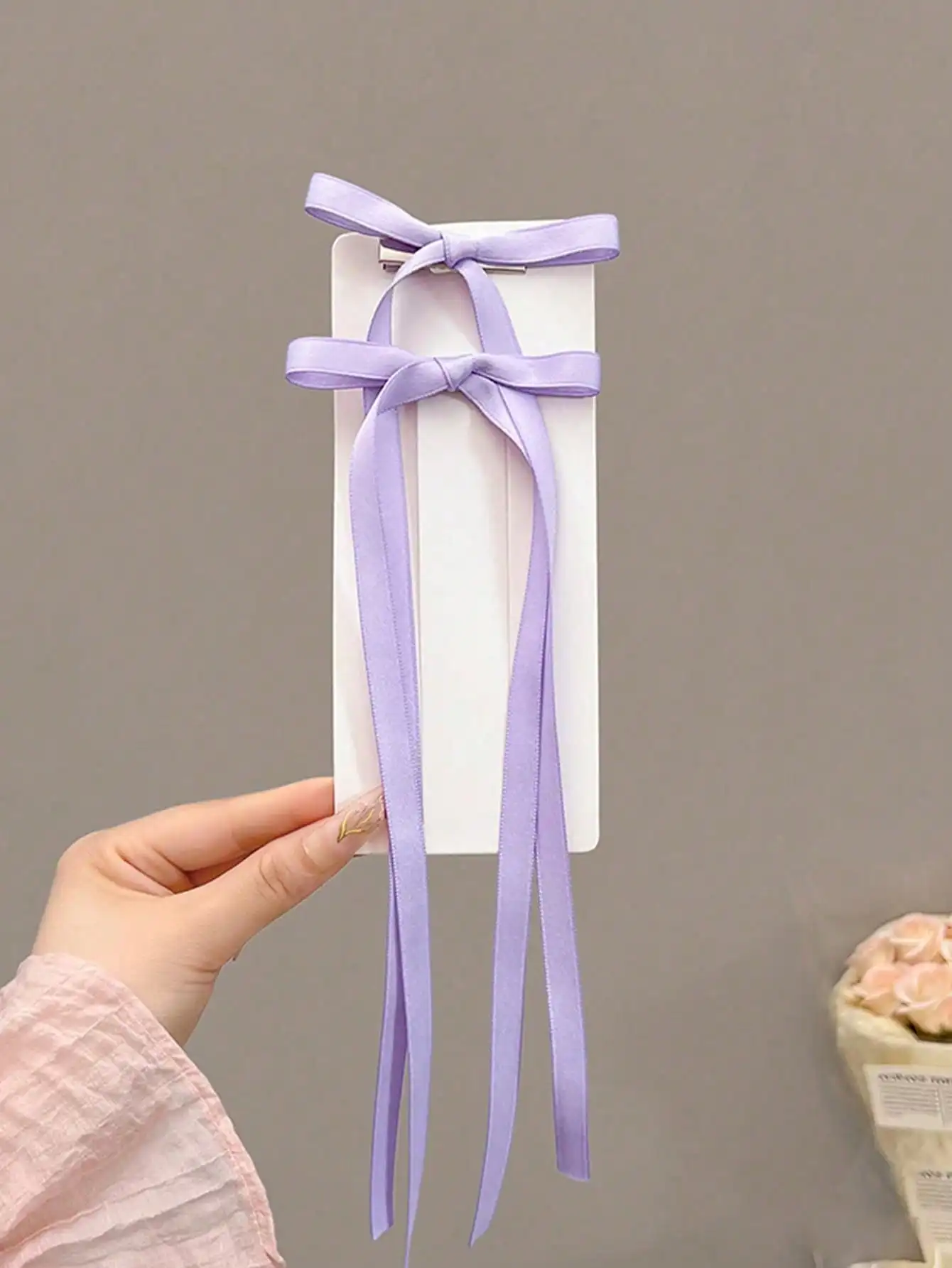 2 قطعة/المجموعة الأزياء الصلبة الشريط القوس دبابيس الشعر مقاطع الشعر للنساء الفتيات حزب إكسسوارات الشعر