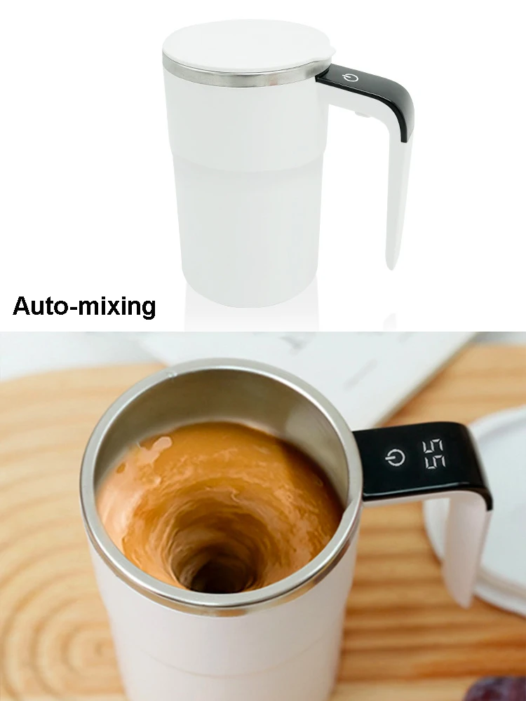 Mug à agitation automatique, thermos, tasse à café électrique sous vide, tasse à café auto-mélangeante, tasse à thé et à lait, et emballage cadeau pour offrir