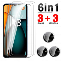 6in1 Glass For Xiaomi Redmi A3 Tempered Glass Redmy A3x Screen Protector Redme A 3 X 3A 3x RedmiA3 RedmiA3x 4G Camera Lens Film