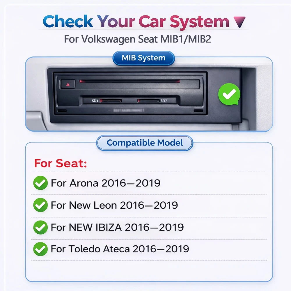 Wireless Carplay Interface For VW Seat Leon Mk3 5F Golf7 Arona IBIZA Toledo Ateca 2013-2019 MIB Support OEM Camera Android Auto view 6