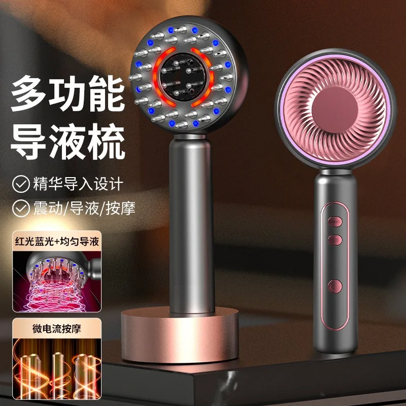 Red Light Scalp Massage Comb Hair Serum Applicator Liquid Import Head Massager for Scalp Care