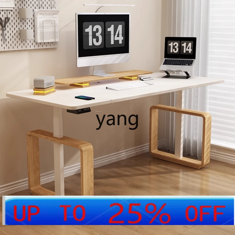 

Компьютерный стол LMM, двойной, из массива дерева, с подставкой для офисного стола