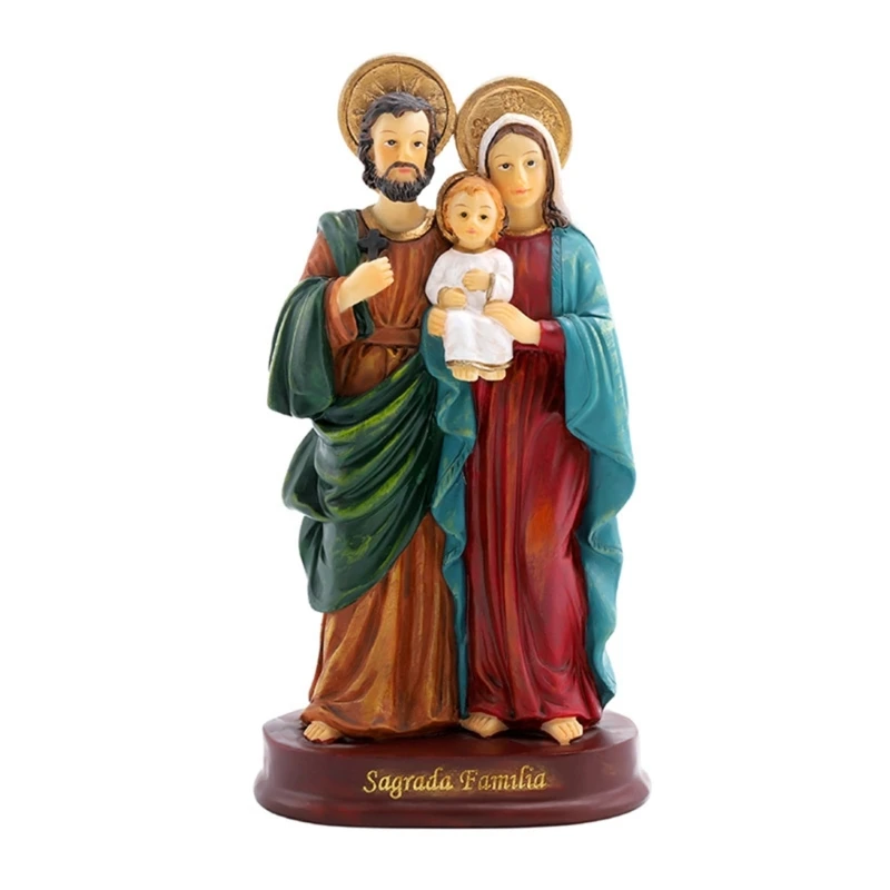 

Religious Figurine Decors Resin Statue Christmas Decoration Home Ornament Crafts Drop shipping