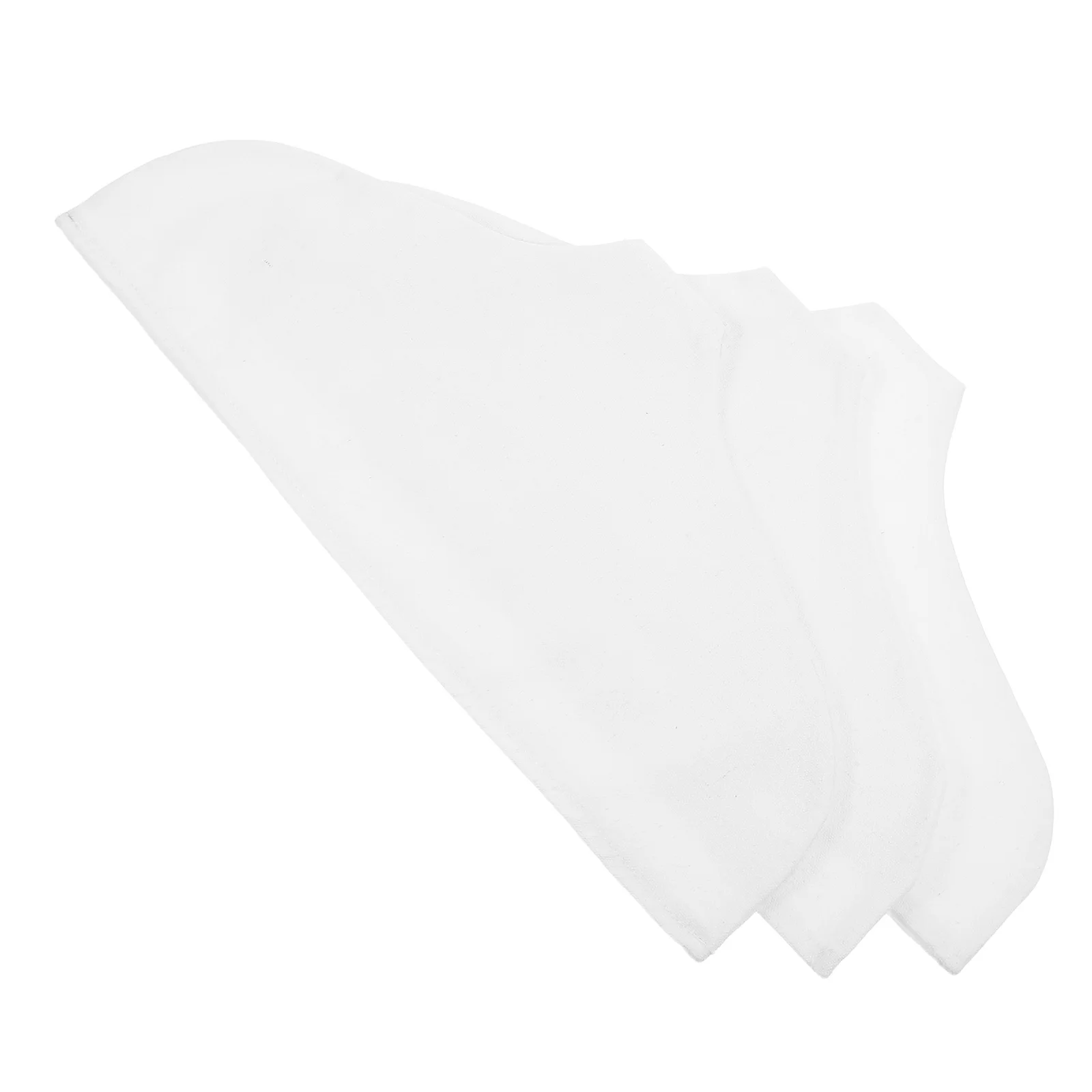

3pcs Hanger Cover White Cotton Linen Nonslip Garment Protector Breathable Dustproof Wardrobe Clothes Support Cover Store