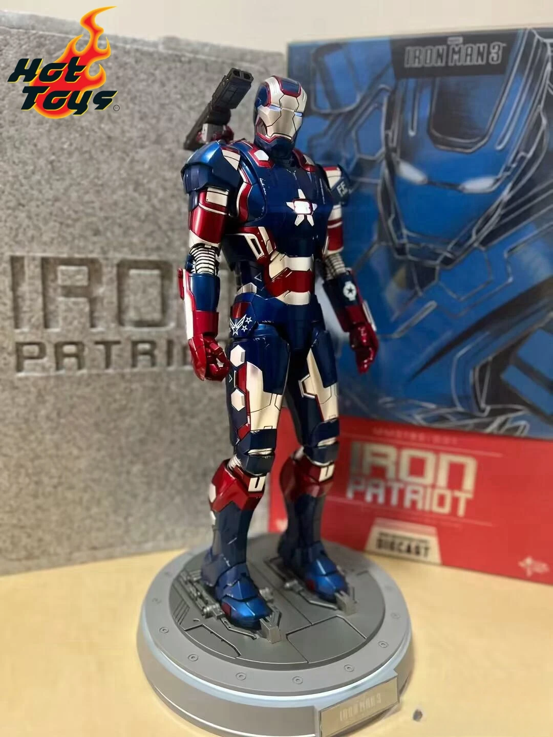 

Hottoys Ht 1/6 Mms391 Iron Man Patriotmms195 Blue Steel Limited Edition Action Figure Model Hobbies Collection Toy Gift