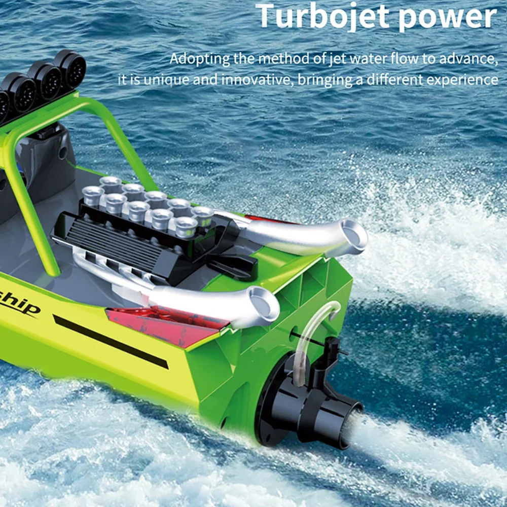 2.4GHz TY725 RC TURBOJET PUMP High-Speed Remote Control Jet Boat Low Battery Alarm Function Adult Children Toy Gift